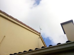 Rooftop installation on a house eave in Kilmaley