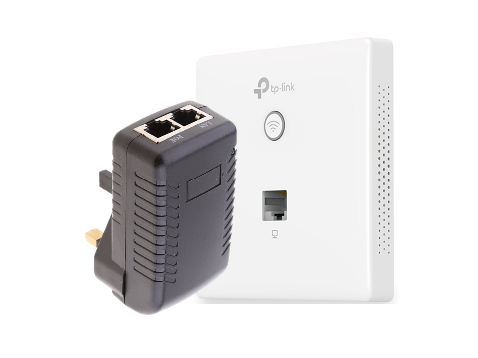 Wireless Access Kit N Cellnet EAP115-Wall TP-Link 300Mbps - Point Wall-Plate